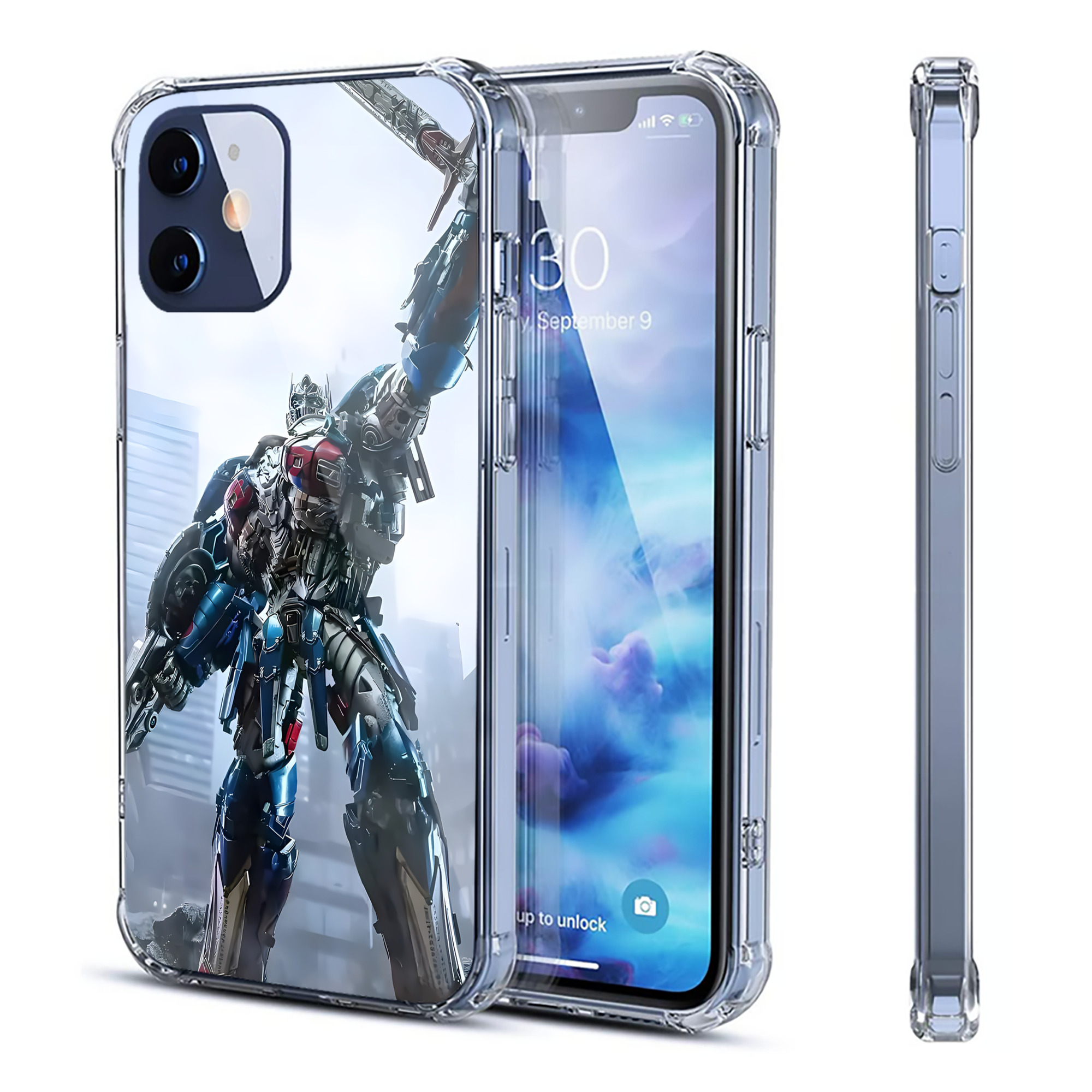 （画像用） Transformers トランスフォーマー 【iPhone 12シリーズ対応】透明スマホケース（クリアソフトケース）